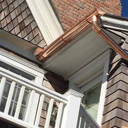 copper gutter installation Baldwin ny